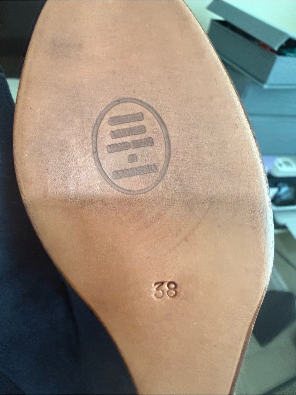 Argentine Navy Suede Wedge Pumps – New - Picture 5 of 5